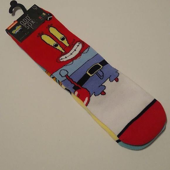 ODD Socks Other - ODD SOX Kids Ages 7-10 SpongeBob SquarePants Squidward/Mr.Krabs Socks.